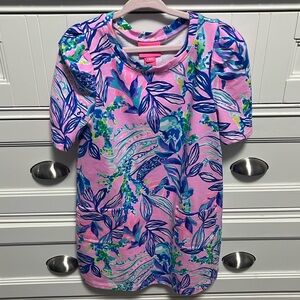Girls Lilly Pulitzer short sleeved dress size S (4-5)